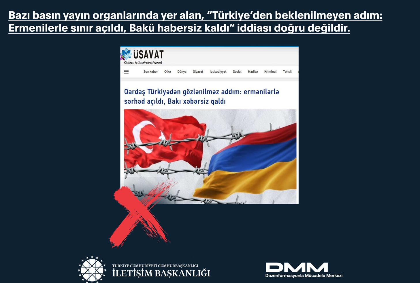 Türkiye-Ermenistan sınır kapısı Suriye'ye gidecek yardımlar için geçici olarak açıldı, Azerbaycan medyası sitemde bulundu